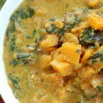 Butternut Squash and Spinach Curry with Coconut Milk